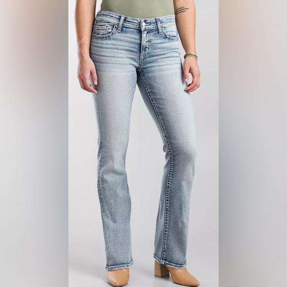 Daytrip Virgo Women's Light Blue Bootcut Stretch Jeans 38R - Picture 1 of 10